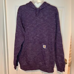 Carhartt Heathered Hoodie Sweatshirt w/ Sleeve Logo